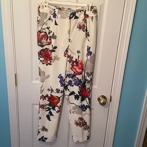 Express High Rise Ankle floral pant